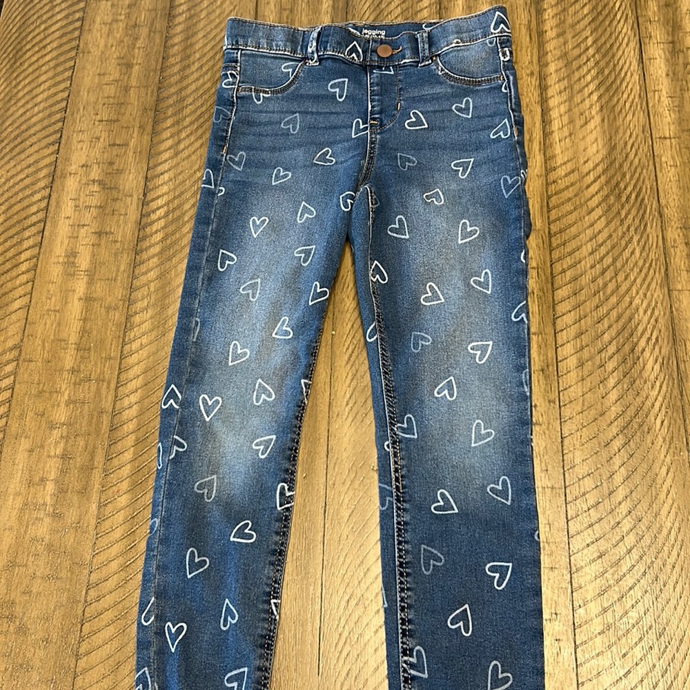 Wonder nation hear jeans in girls size 10/12 (large)